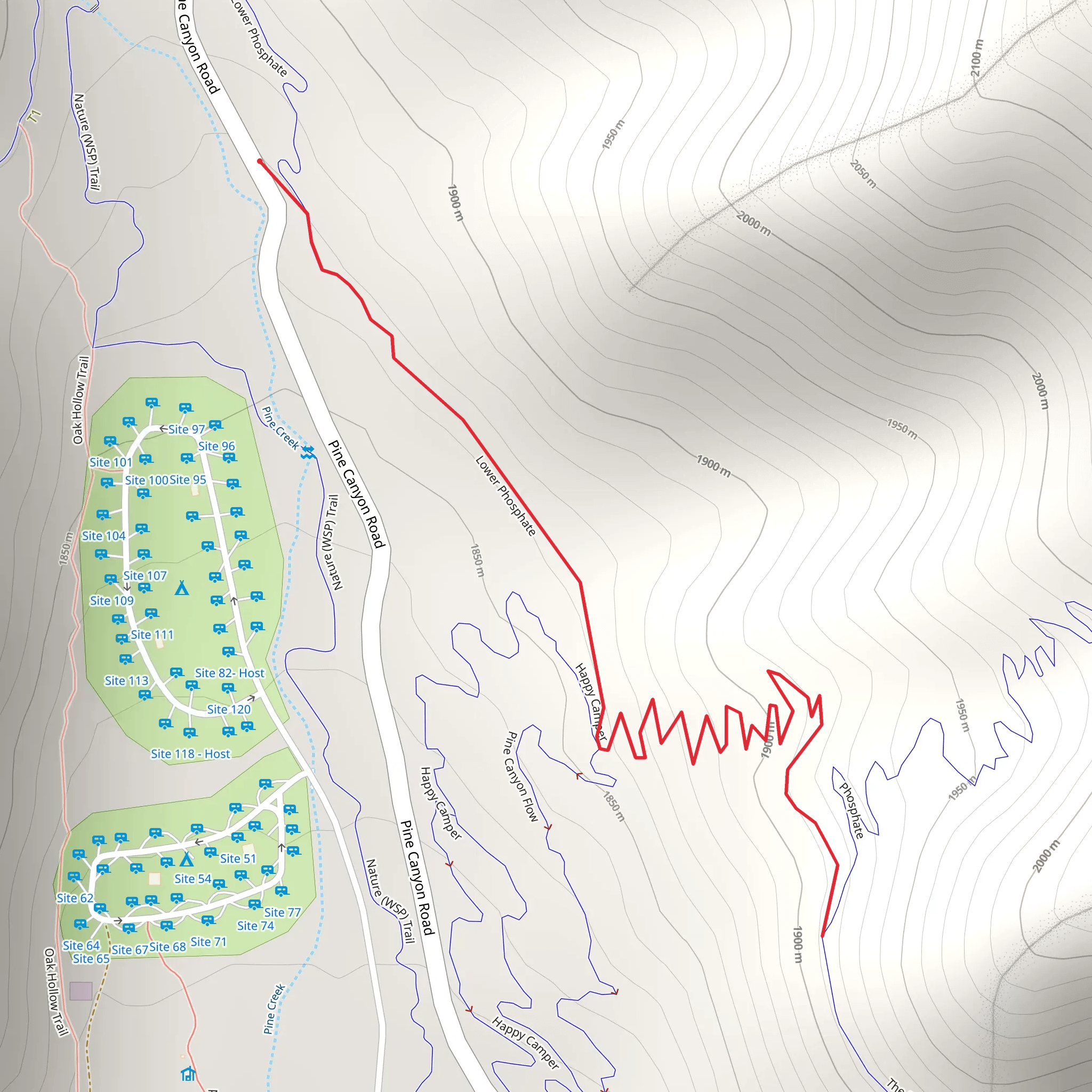Phosphate Walk mobile static map