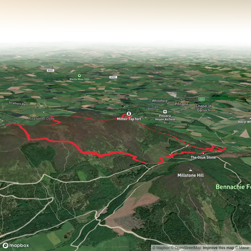 Bennachie 3 peak loop