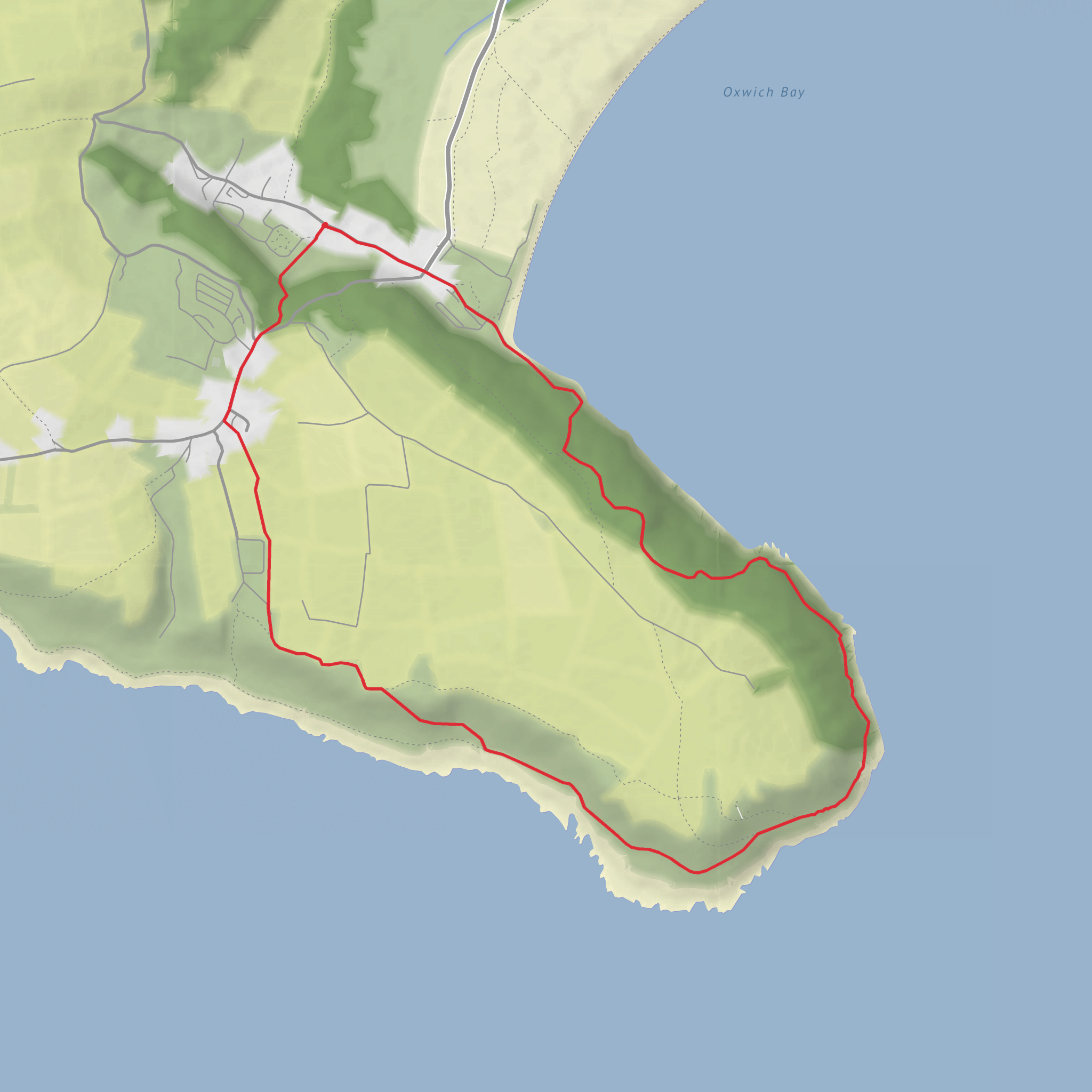 Oxwich Headland mobile static map