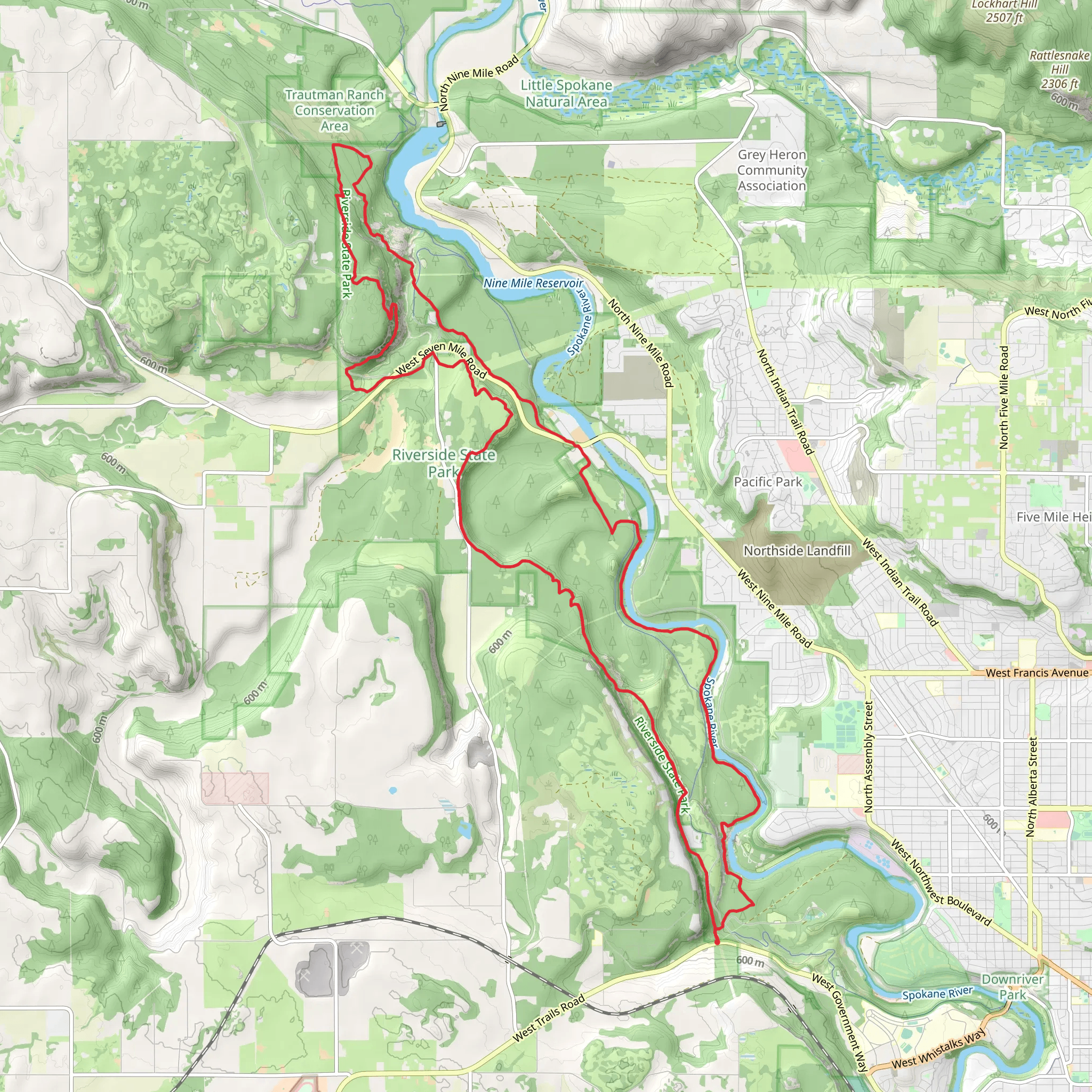 Trail 25 Loop mobile static map