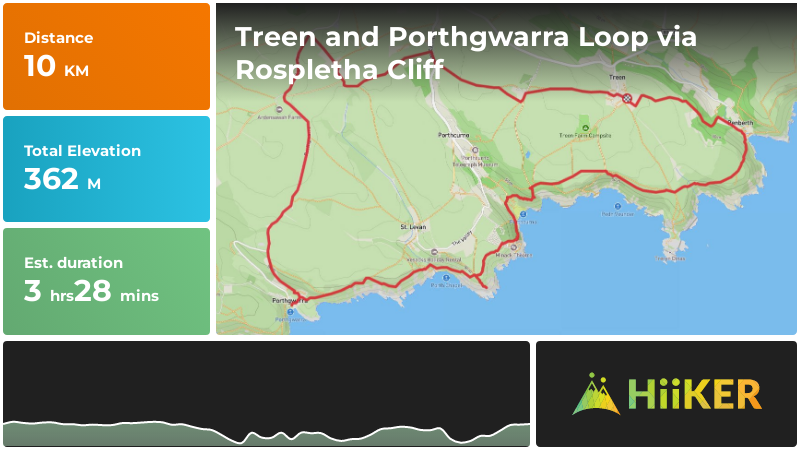 Treen and Porthgwarra Loop via Rospletha Cliff | Cornwall | England