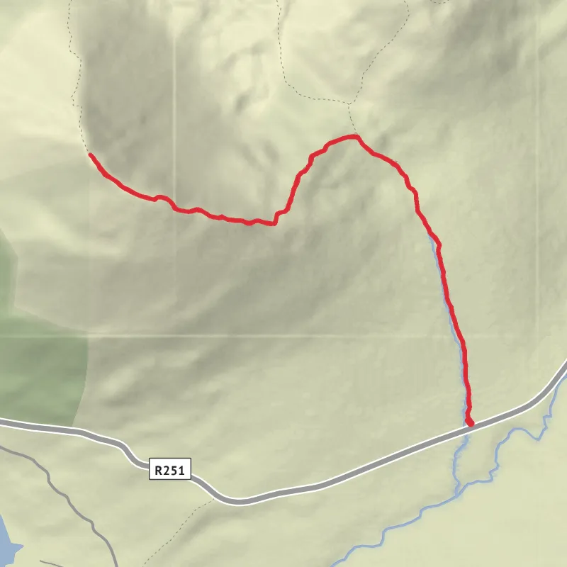 Hike from Donegal mobile static map