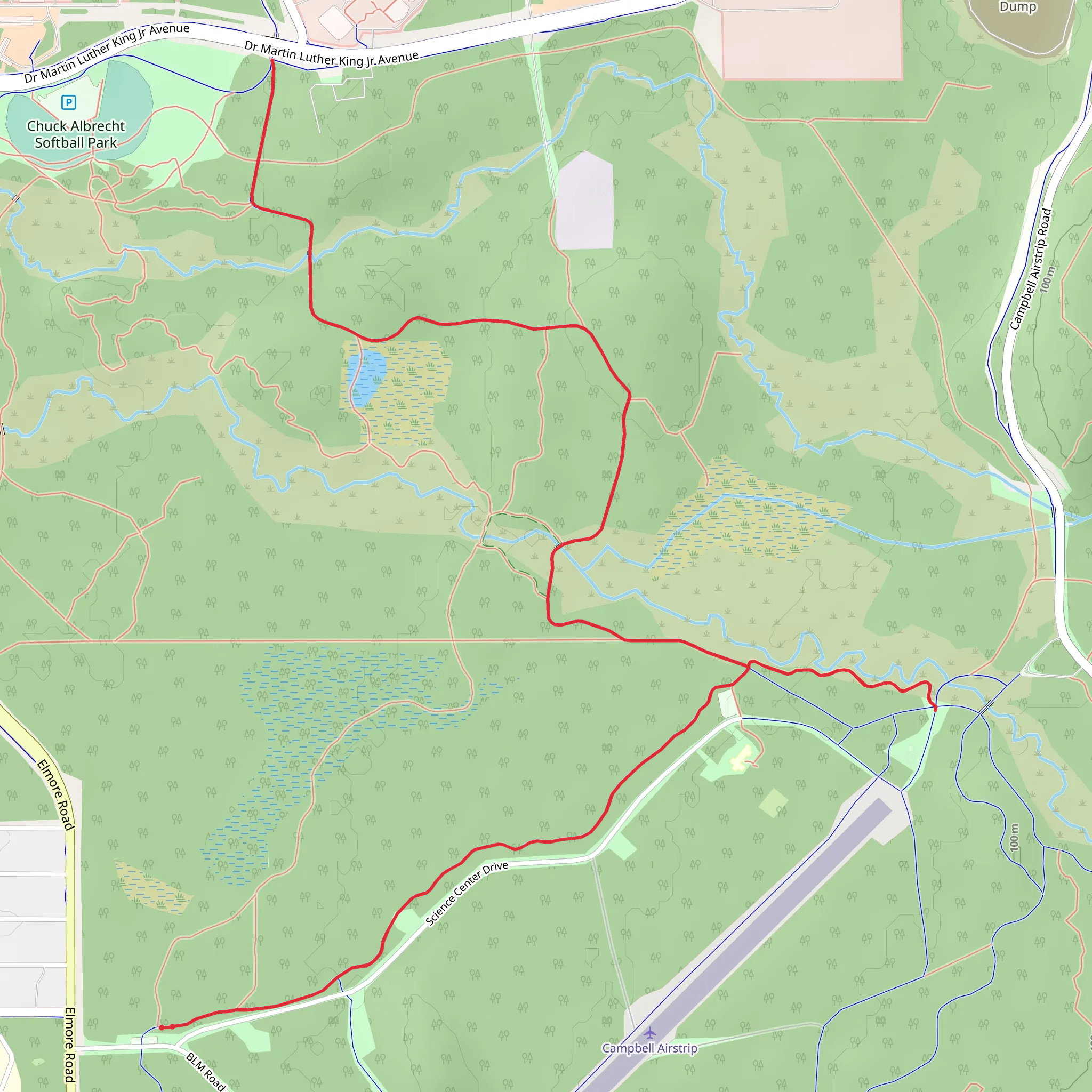 Single Track and Tour of Anchorage Walk mobile static map