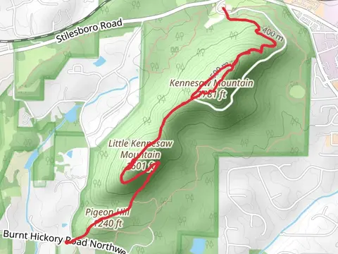Pigeon Hill, Little Kennesaw Mountain and Kennesaw Mountain