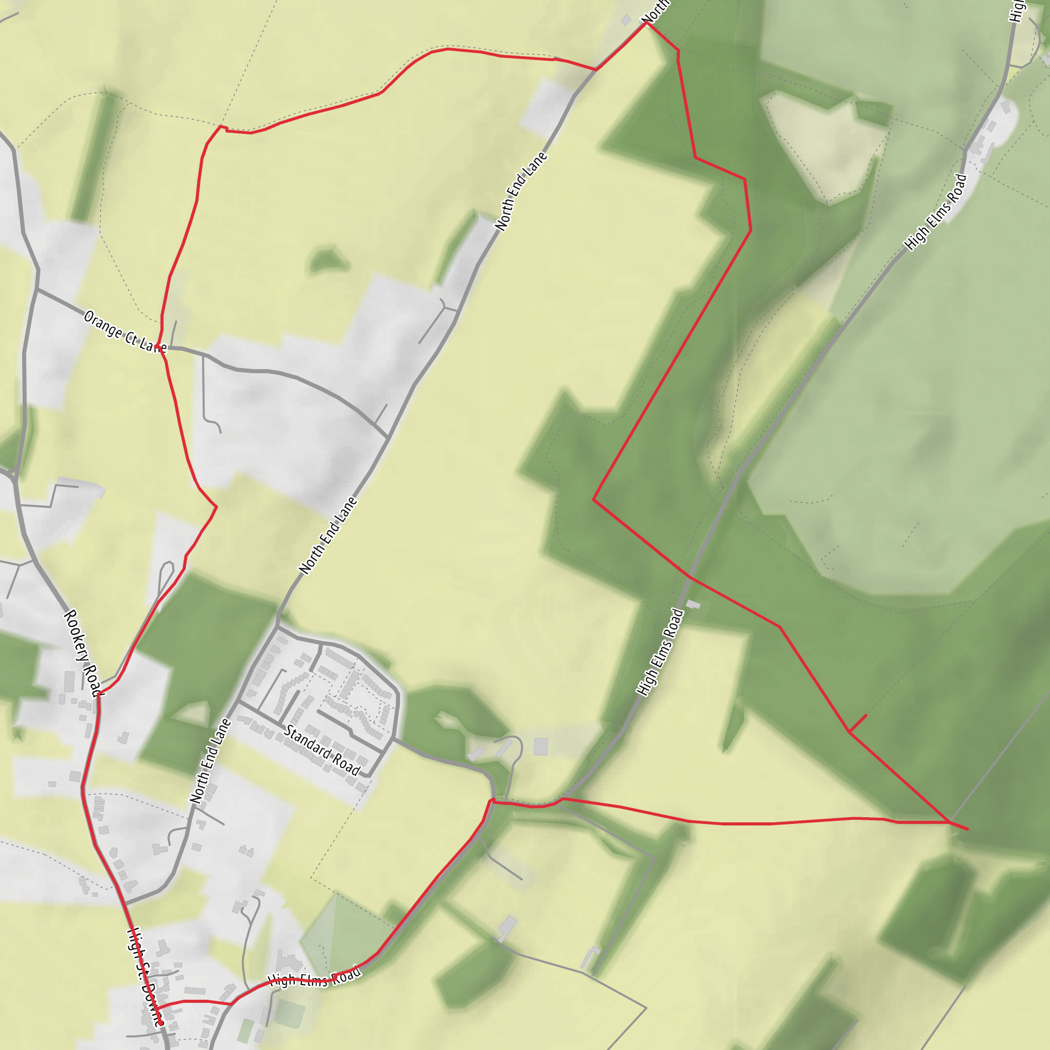 Kent - Downe North East Loop mobile static map