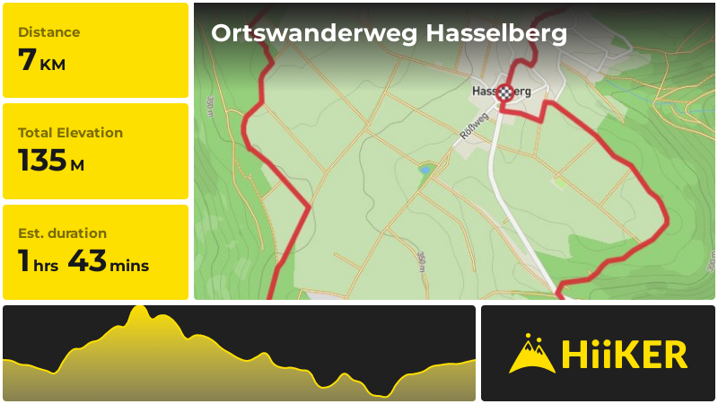 Ortswanderweg Hasselberg | Main-Spessart | Germany