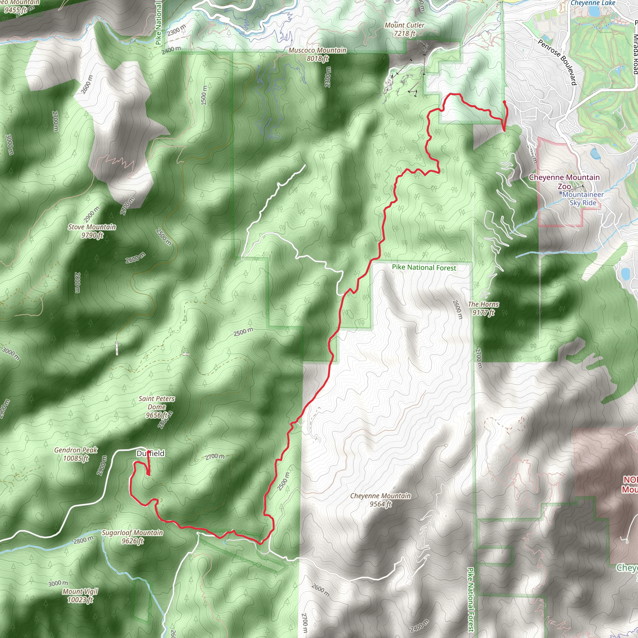 Rock Creek Walk mobile static map