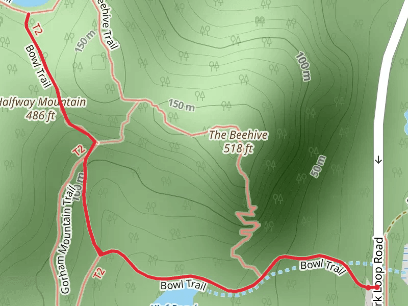 Bowl Trail from Park Loop Road