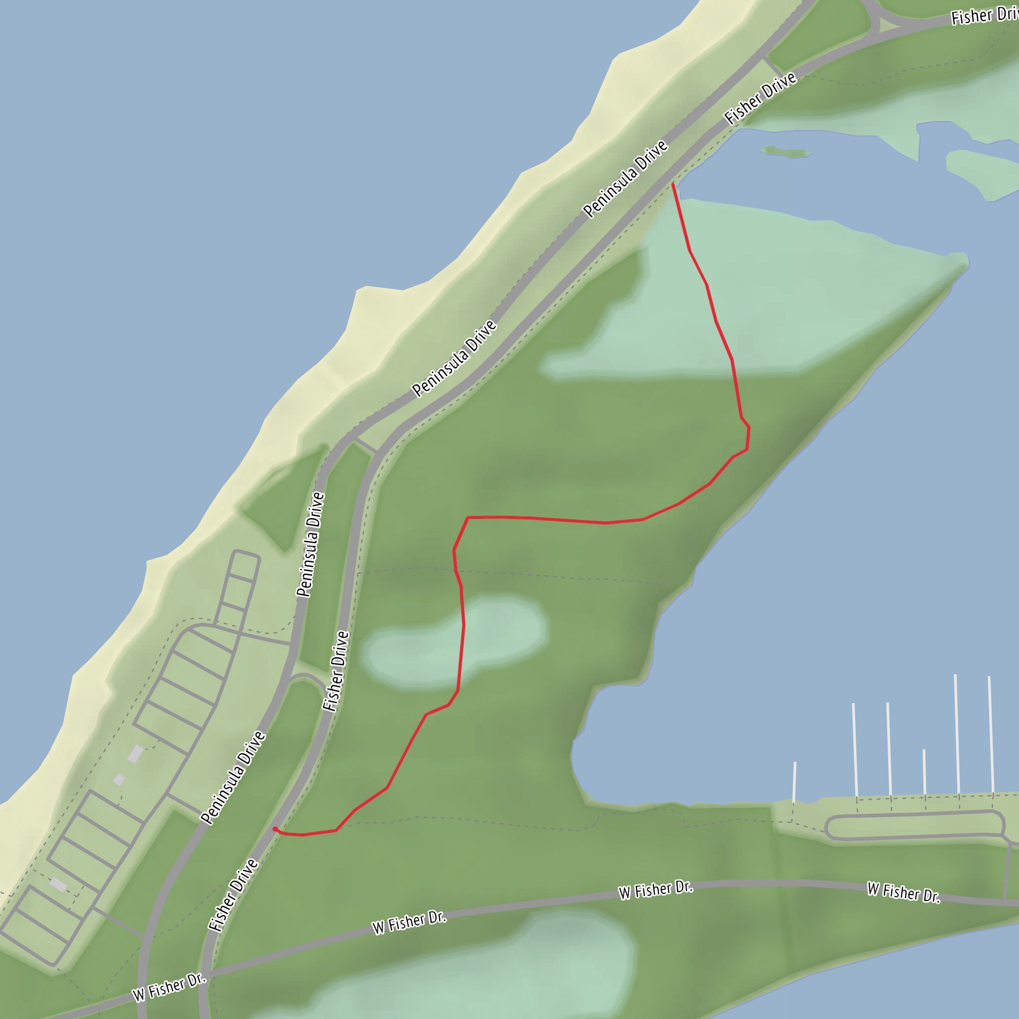 Duck Pond Trail mobile static map