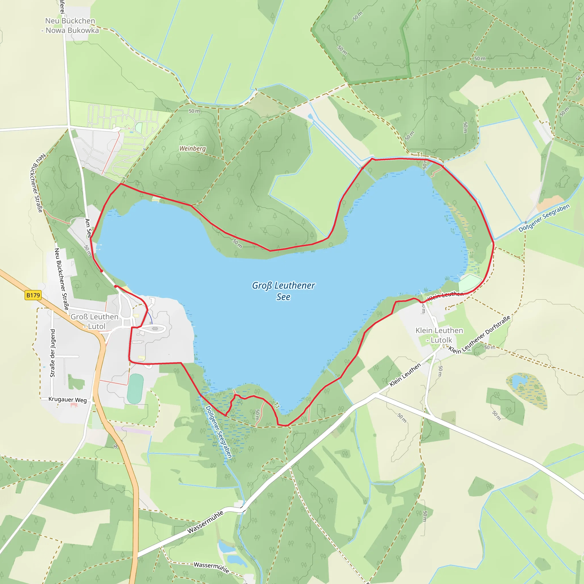 Gross Leuthener See Loop mobile static map