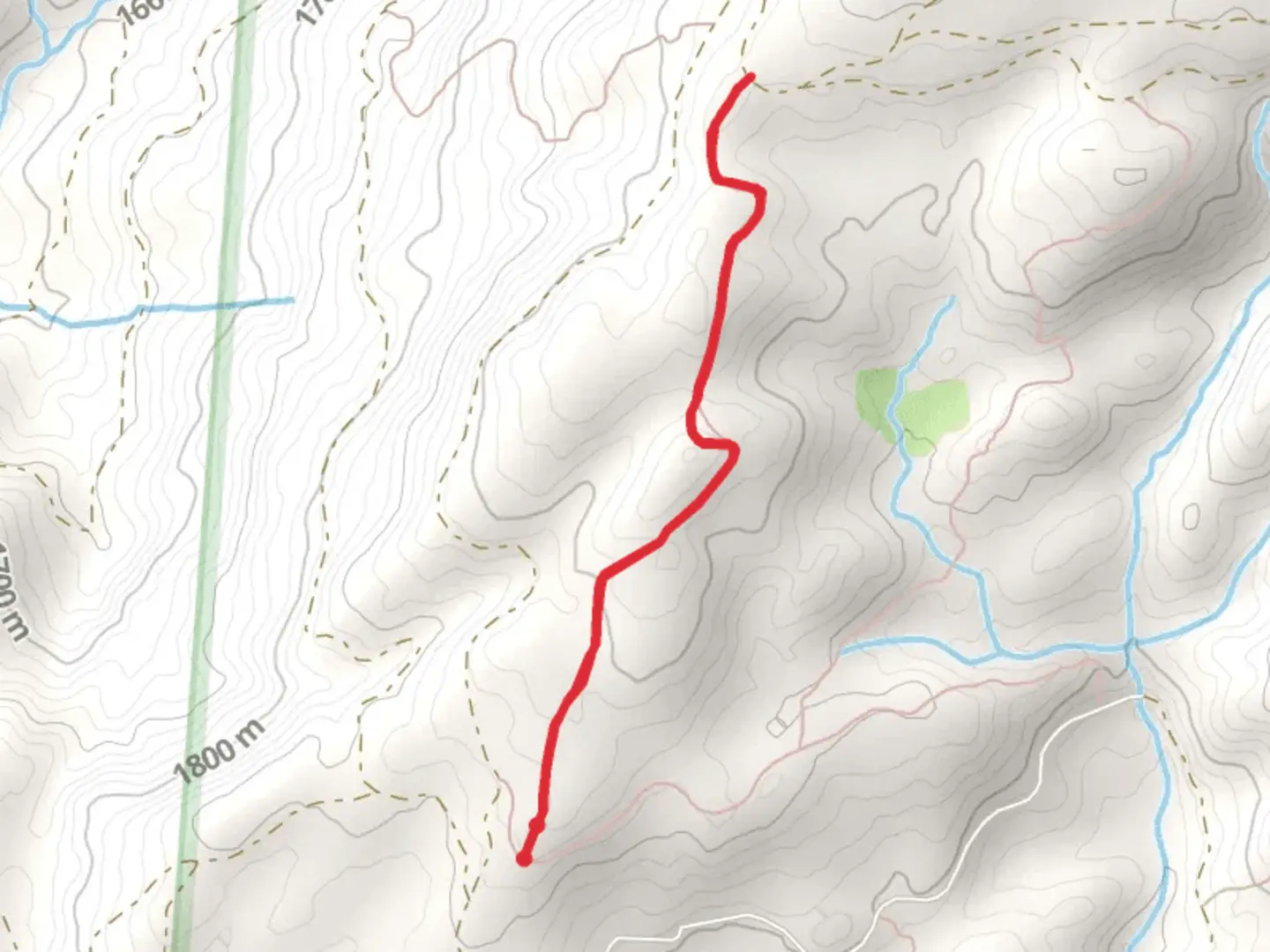 An image depicting the trail Whiskey Trail and its surrounding area.