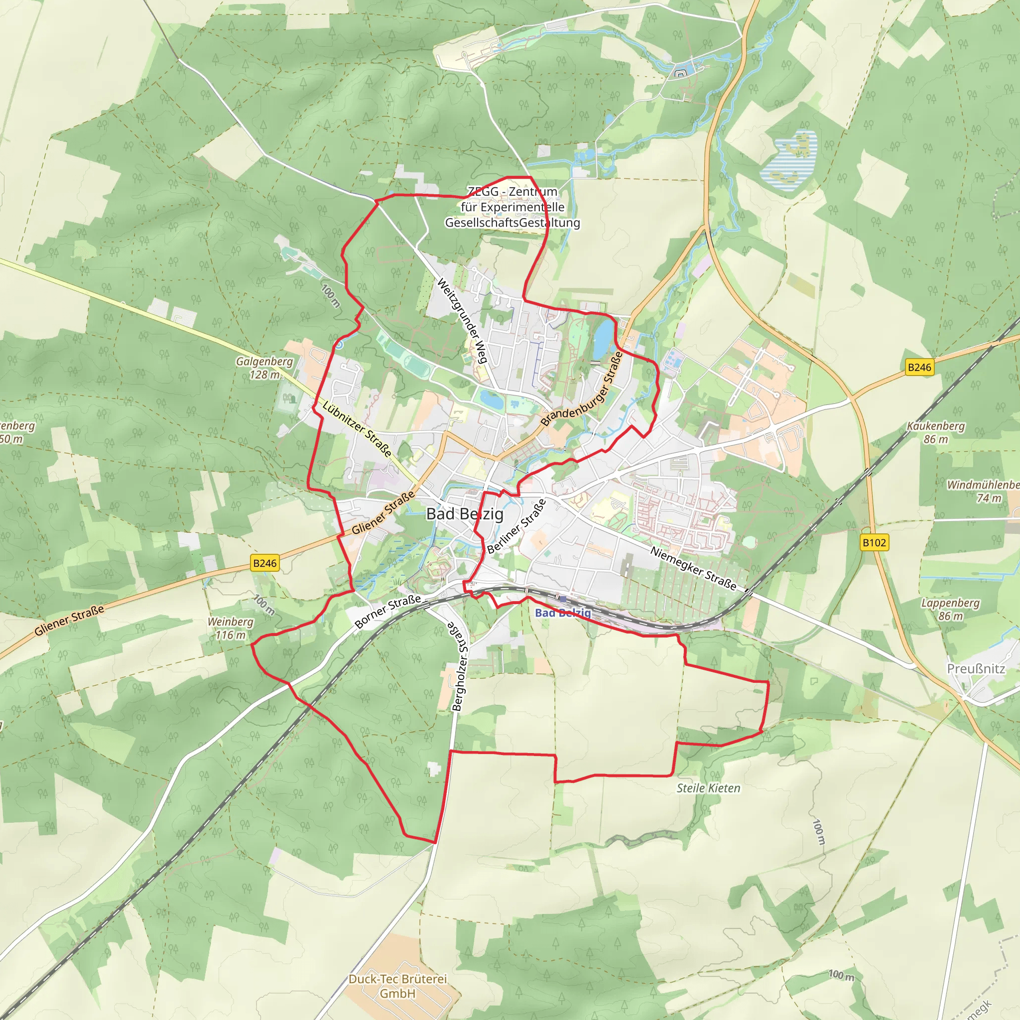 Bad Belzig Loop mobile static map