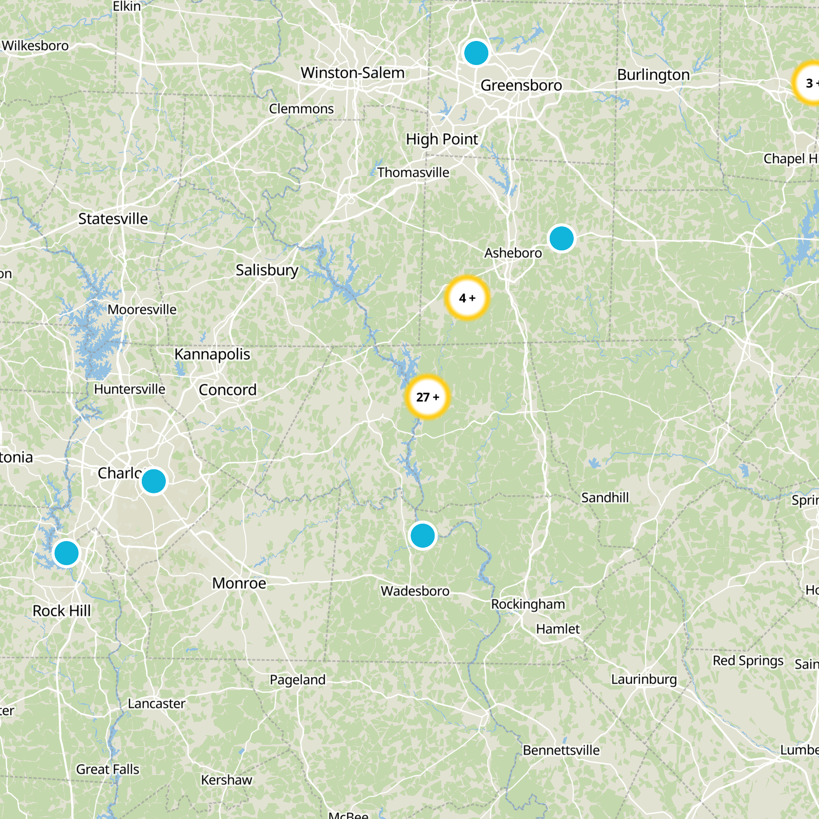Stanly County Static Map