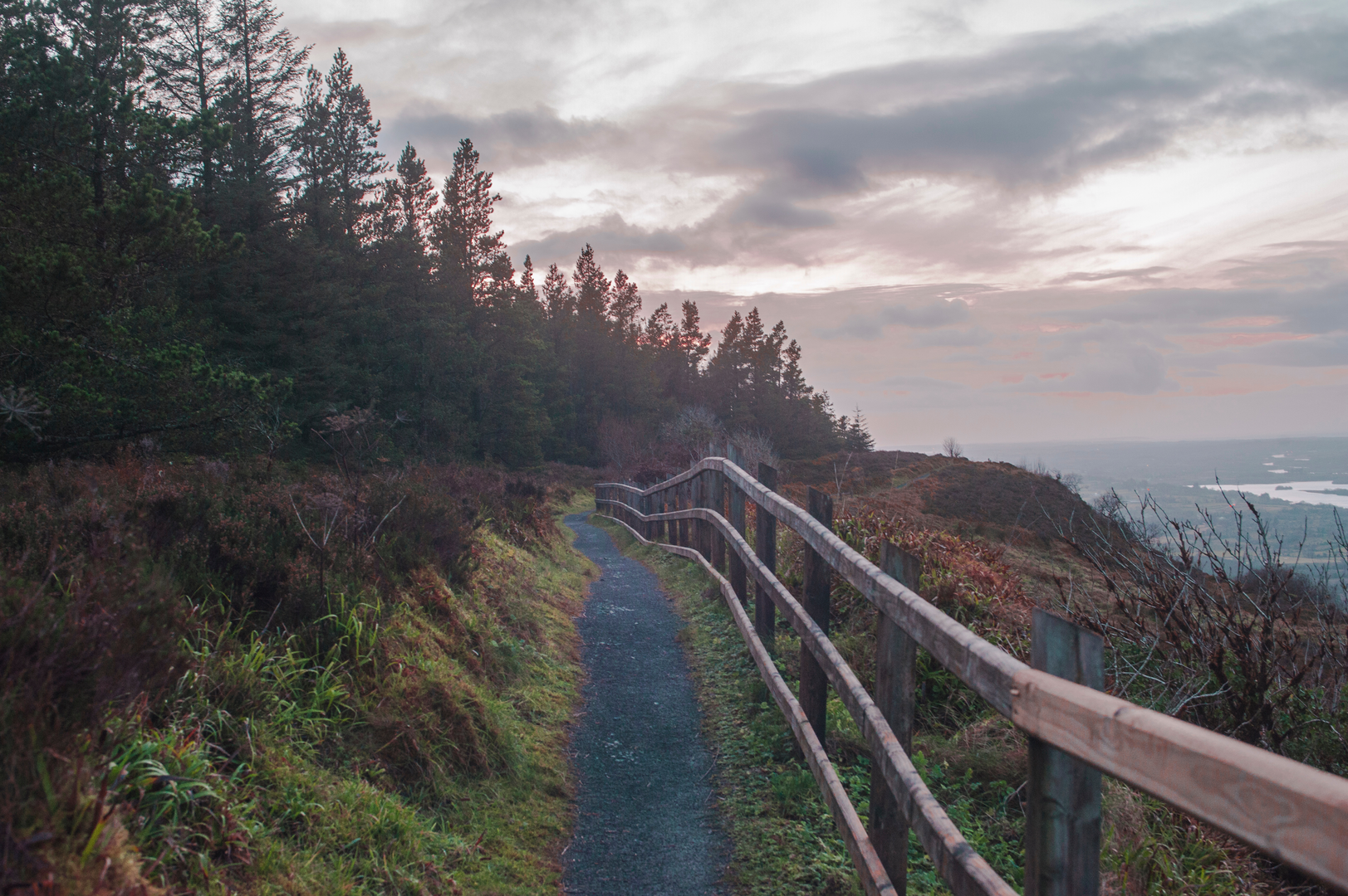 An image depicting the trail Lough Navar Forest – Lough Achork Walk and its surrounding area.