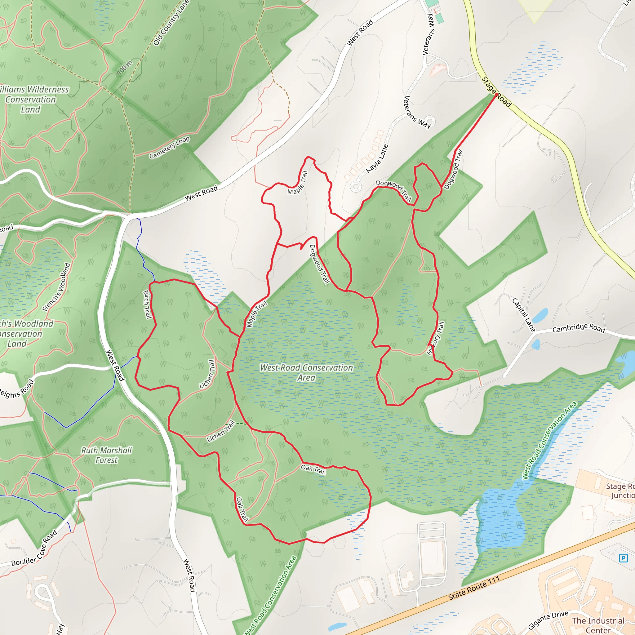 Hampstead - Greenbelt Loop mobile static map