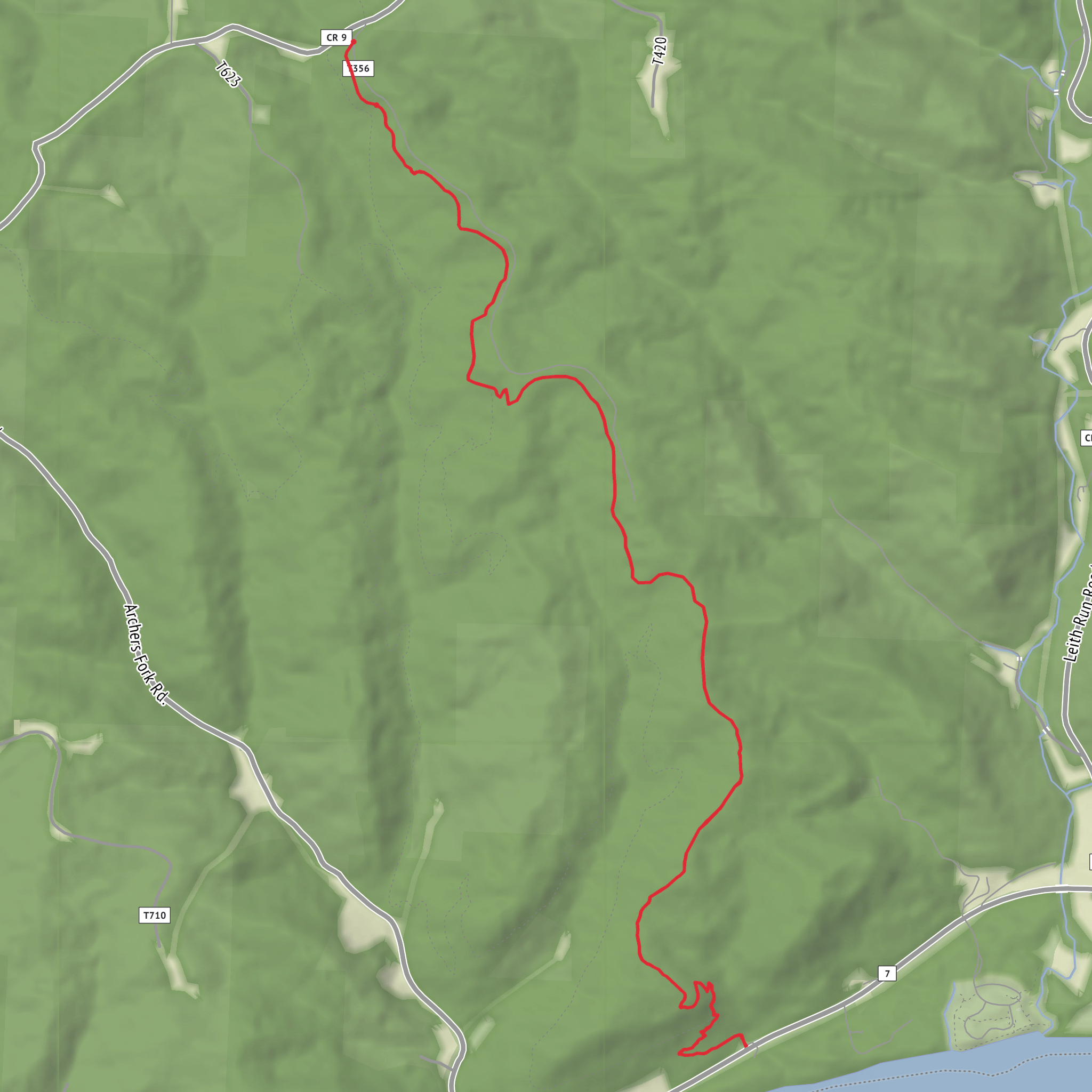 Ohio River via Scenic River Trail mobile static map