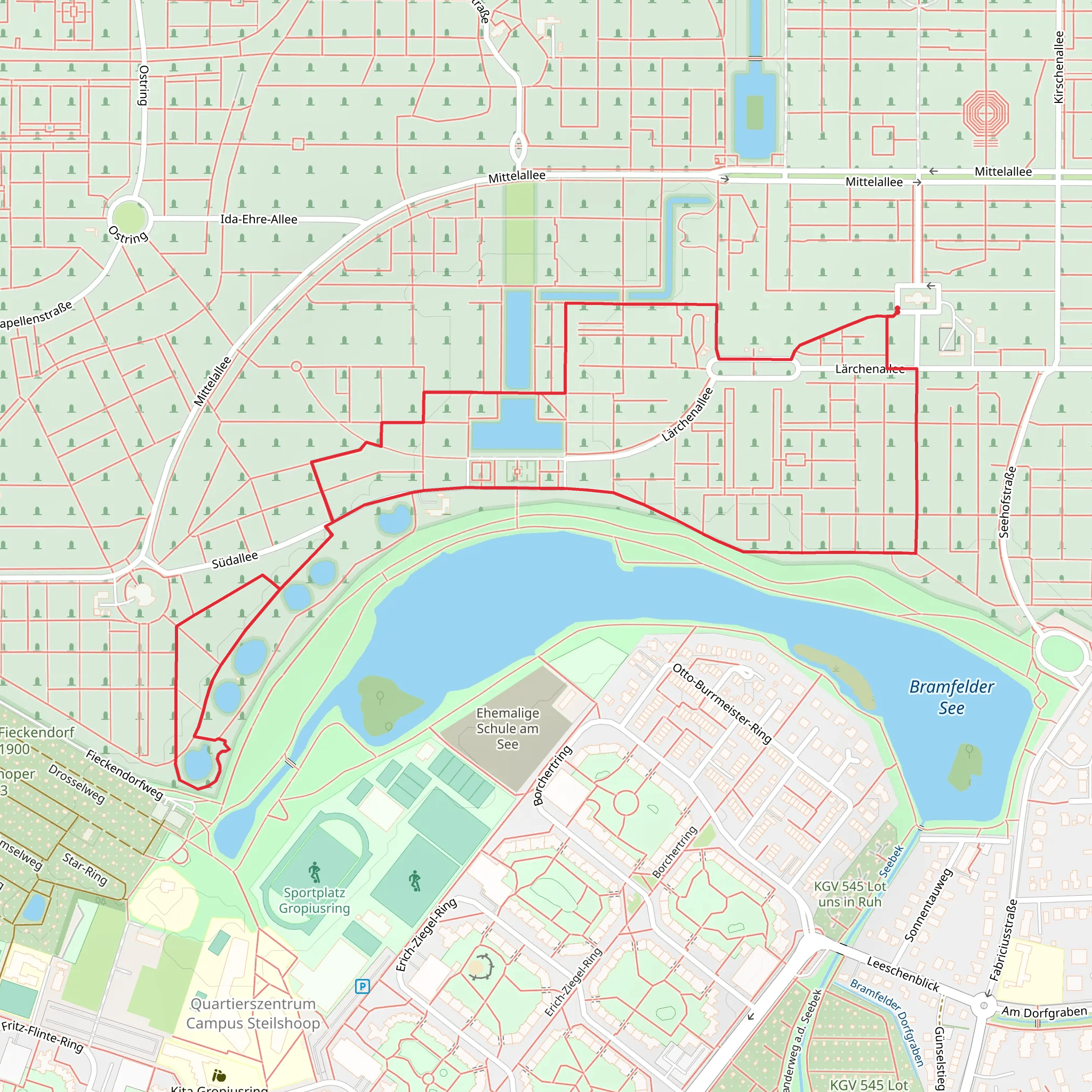 Bramfelder See in Ohlsdorf mobile static map