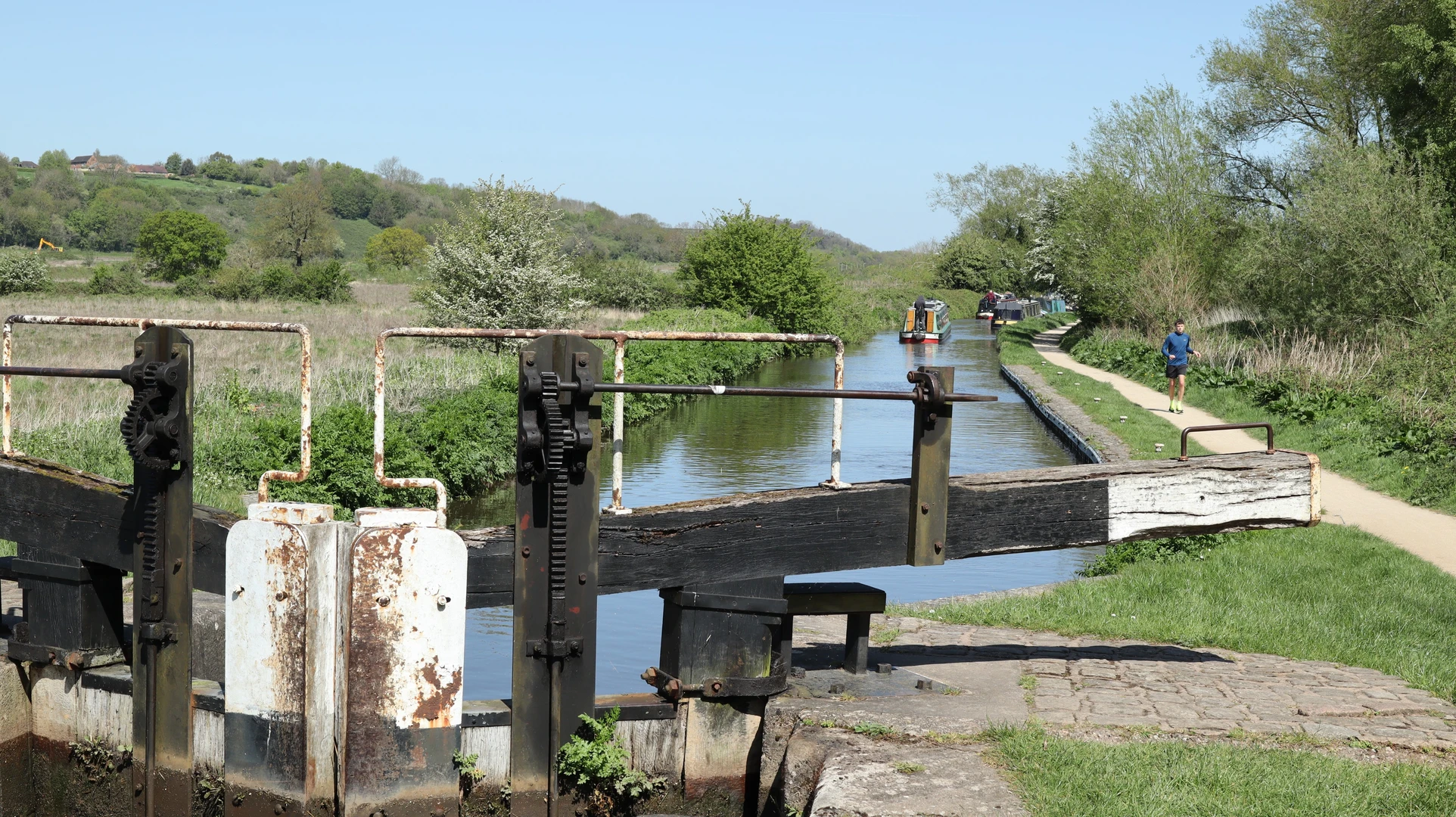 An image depicting the trail Branston Hill and Canal walk and its surrounding area.