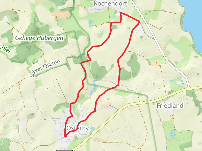 Wanderroute - Osterby-Kochendorf