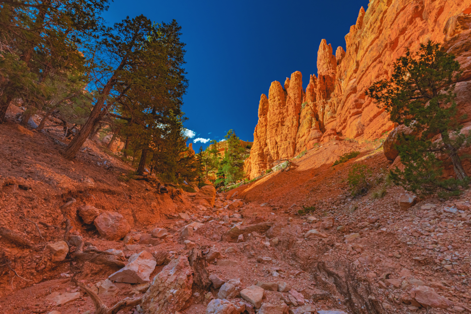 An image depicting the trail Fairyland Loop Trail and its surrounding area.