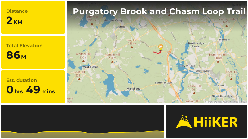 Purgatory Brook and Chasm Loop Trail | Worcester County | Massachusett