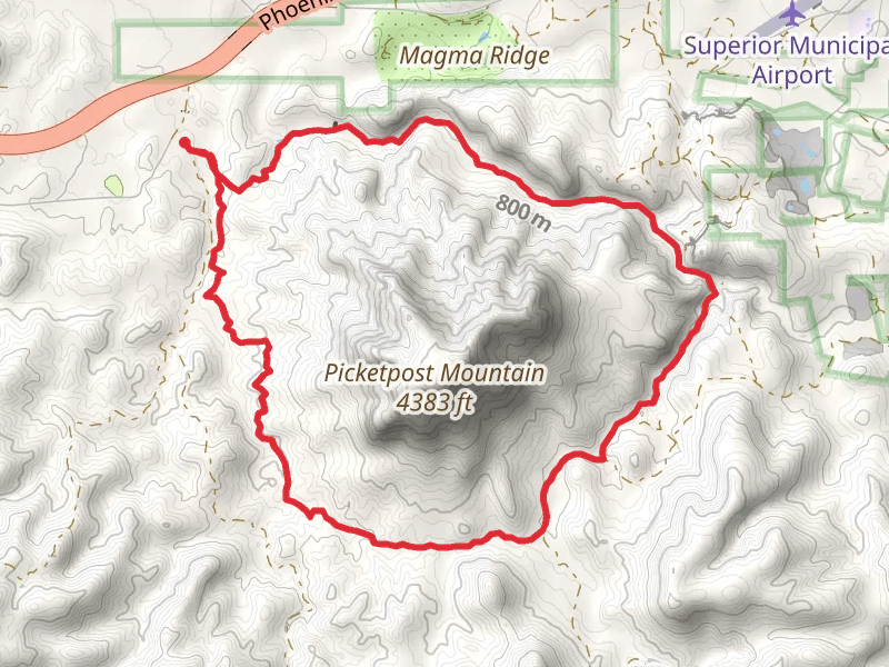 Telegraph Canyon and Legends of Superior Loop Trail
