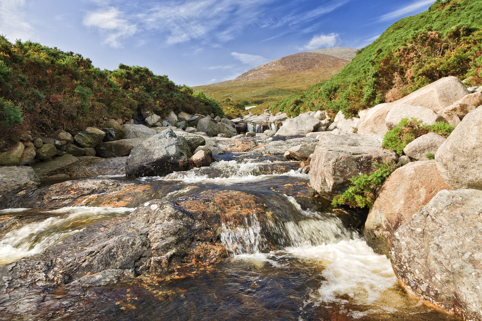 An image depicting the trail Bloody Bridge River Walk and its surrounding area.
