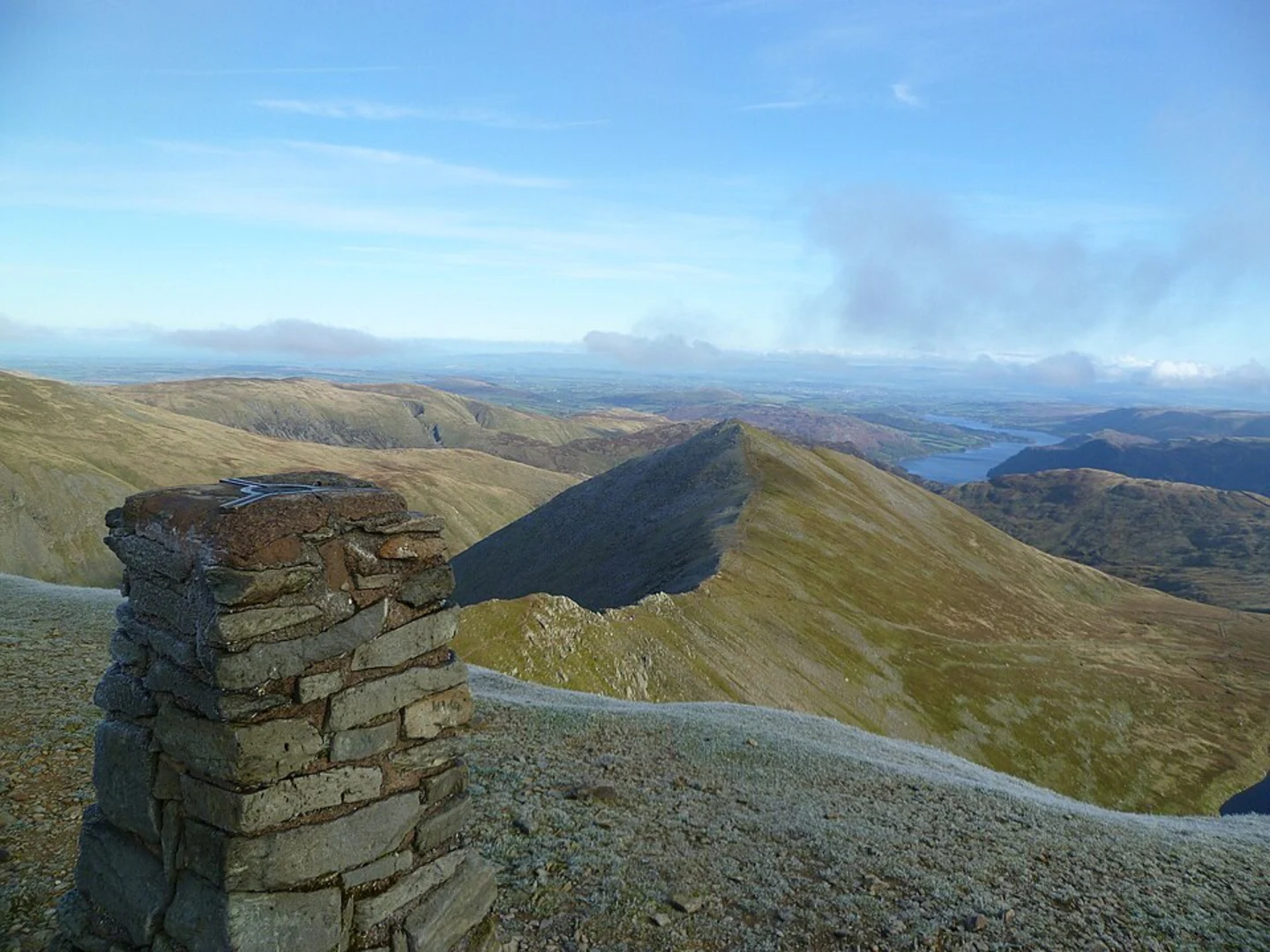 An image depicting the trail Helvellyn and Red Tarn Loop and its surrounding area.