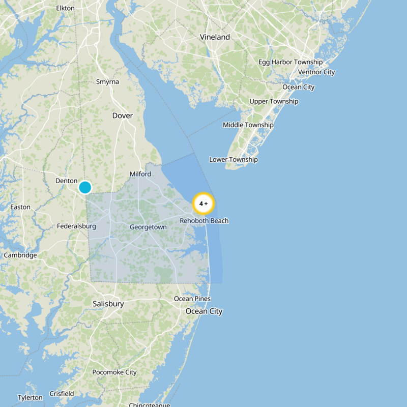 Sussex County Static Map