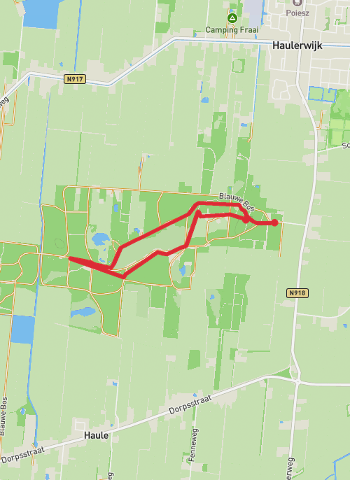 Wandeling opHike from Haule mobile static map
