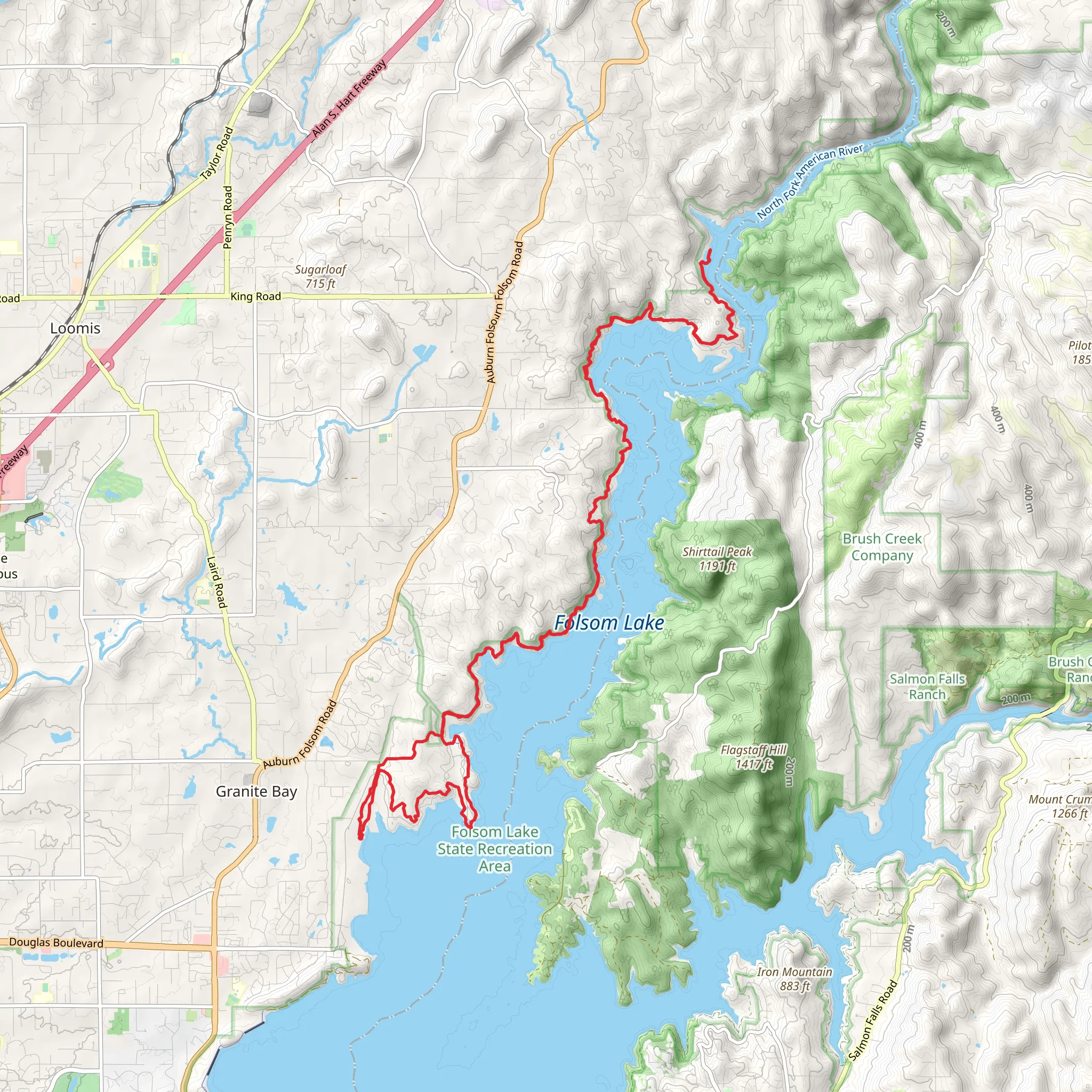 Pioneer Express Trail and Jedi Trail mobile static map