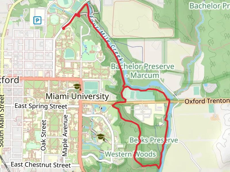 Walk along Four Mile Creek