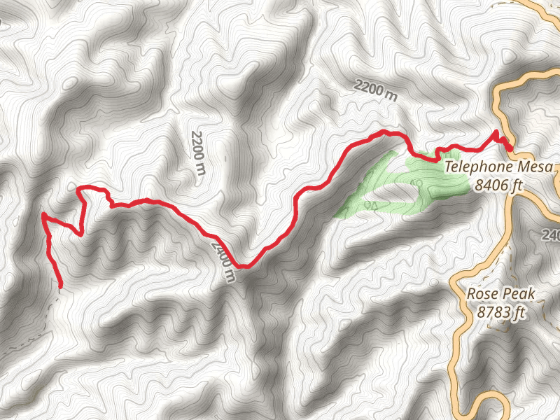 Mud Springs via Robinson Mesa Trail