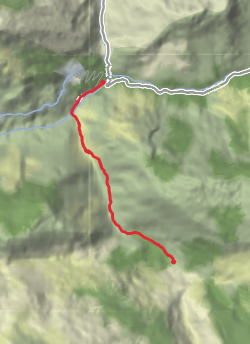 Hike from Bulnes mobile static map