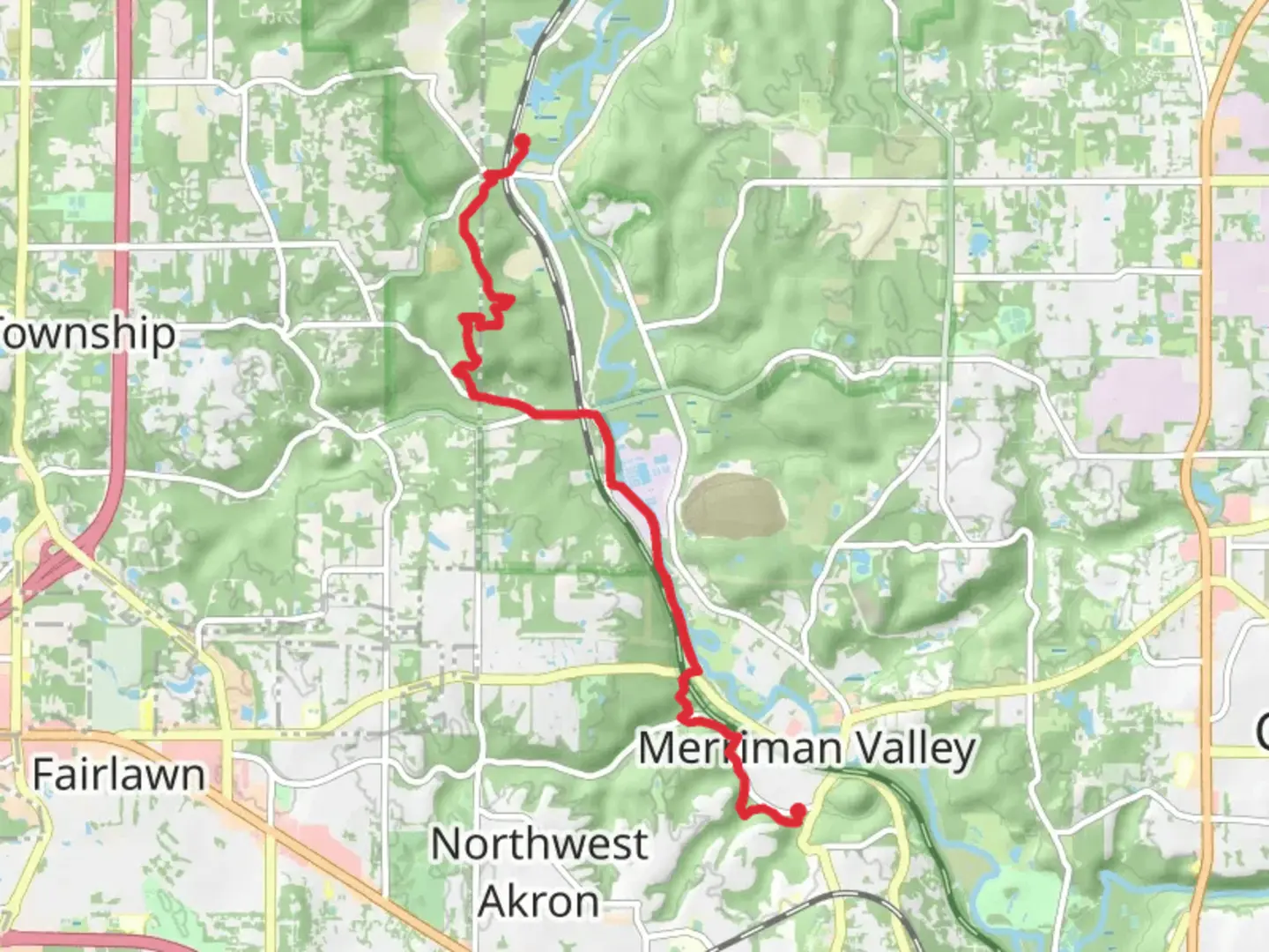 An image depicting the trail Buckeye Trail - Riverview Road and its surrounding area.