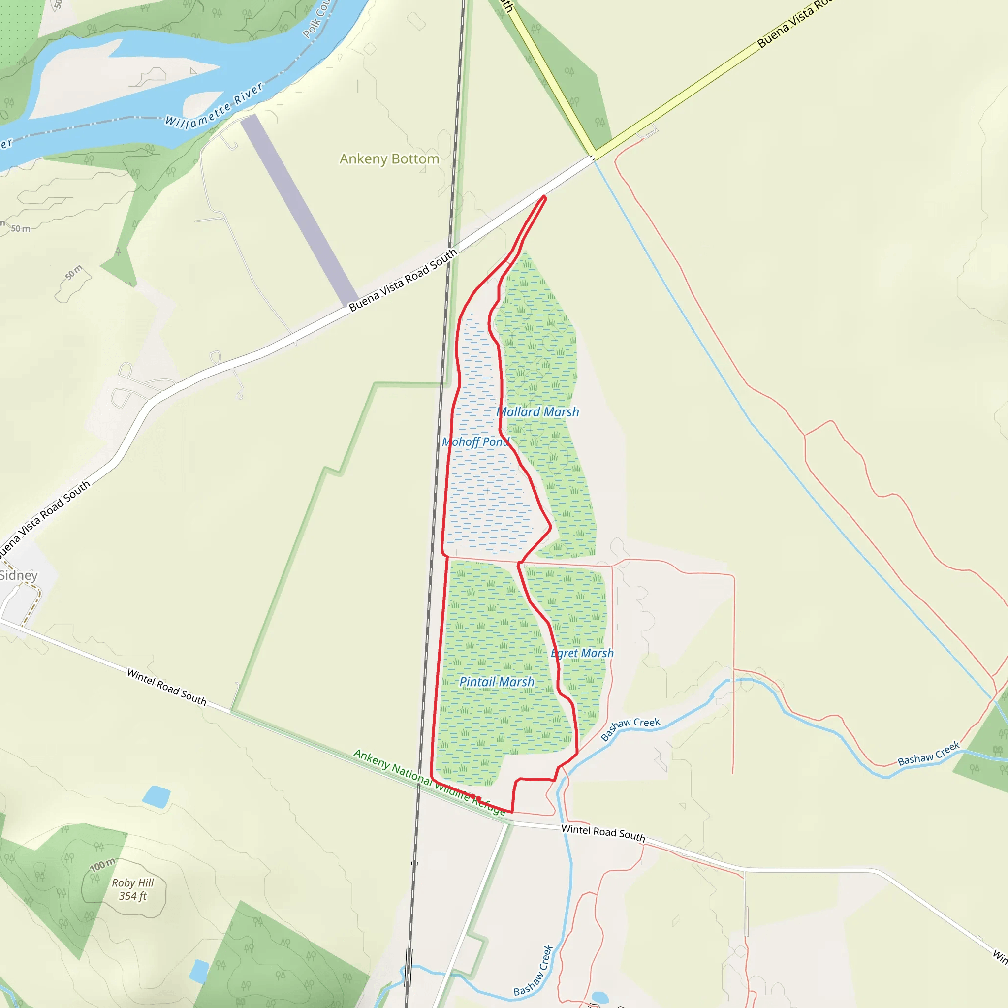 Bashaw Creek Besides Loop mobile static map