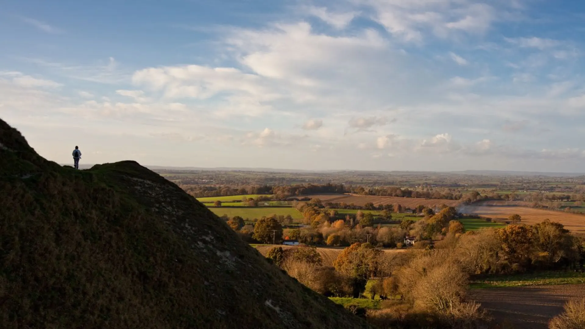 An image depicting the trail Wessex Ridgeway and its surrounding area.