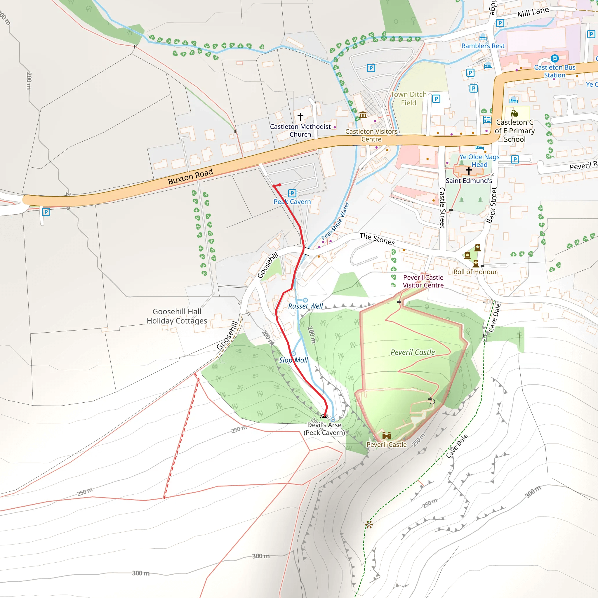 Peak Cavern Walk mobile static map