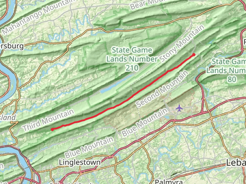 Gold Mine to Ellendale Forge Trail via Stony Creek Rail Trail