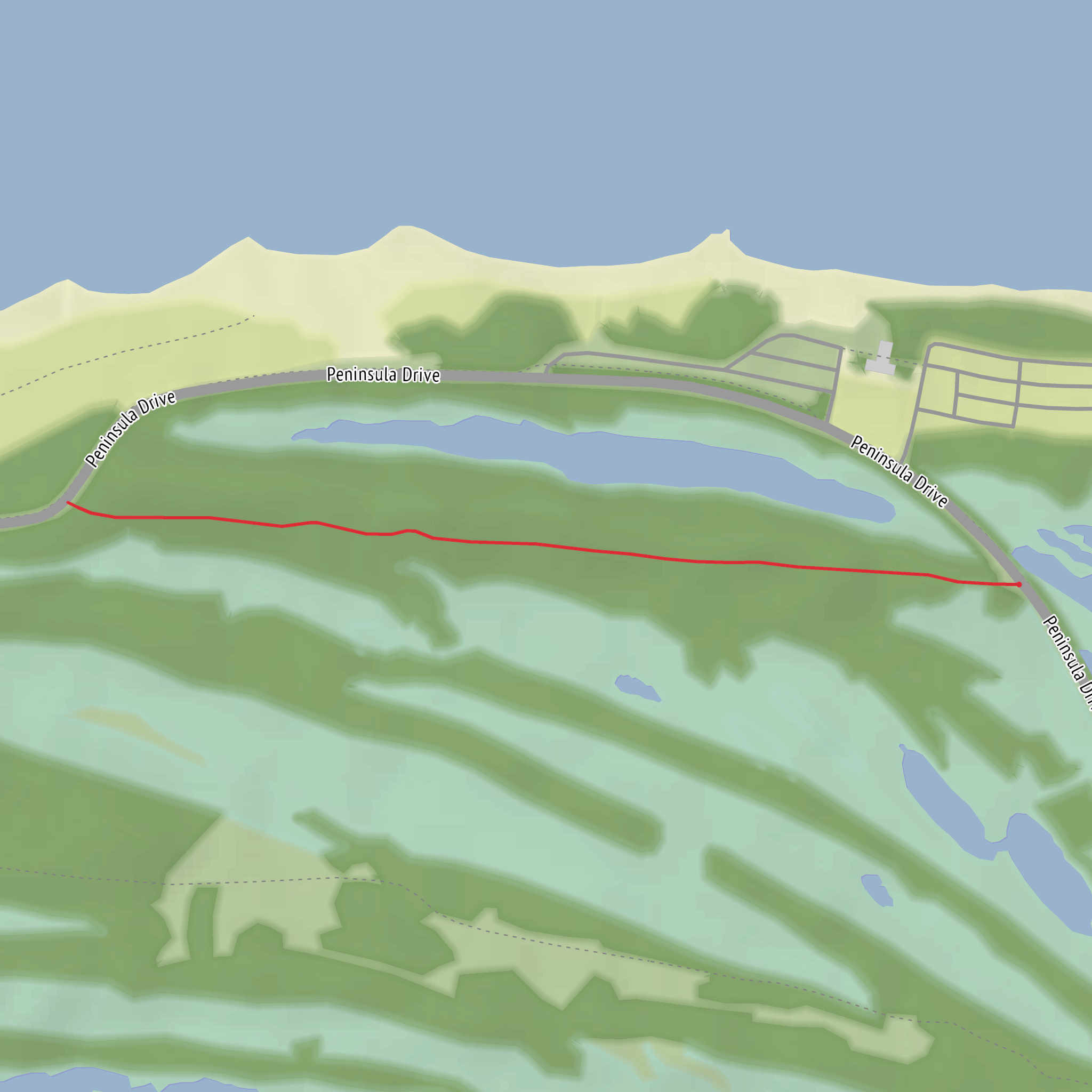 Pine Tree Trail mobile static map
