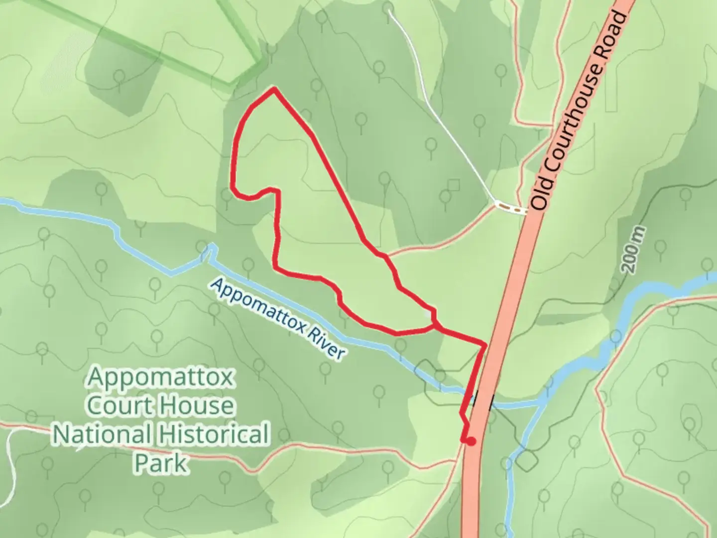 An image depicting the trail Ferguston Wildlife Loop Trail and its surrounding area.