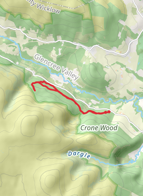 County Wicklow Trail Running mobile static map