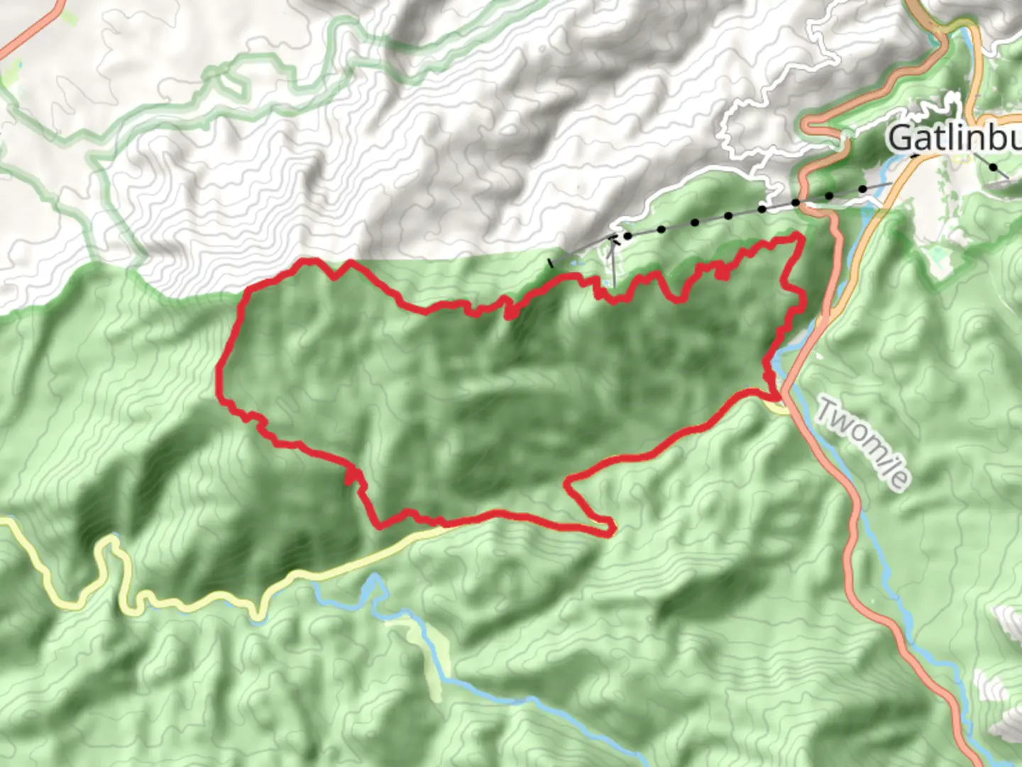 An image depicting the trail Holy Butt, Mount Harrison and Maloney Point Loop and its surrounding area.