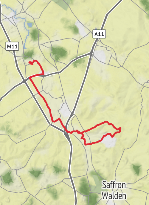 Uttlesford Hiking mobile static map