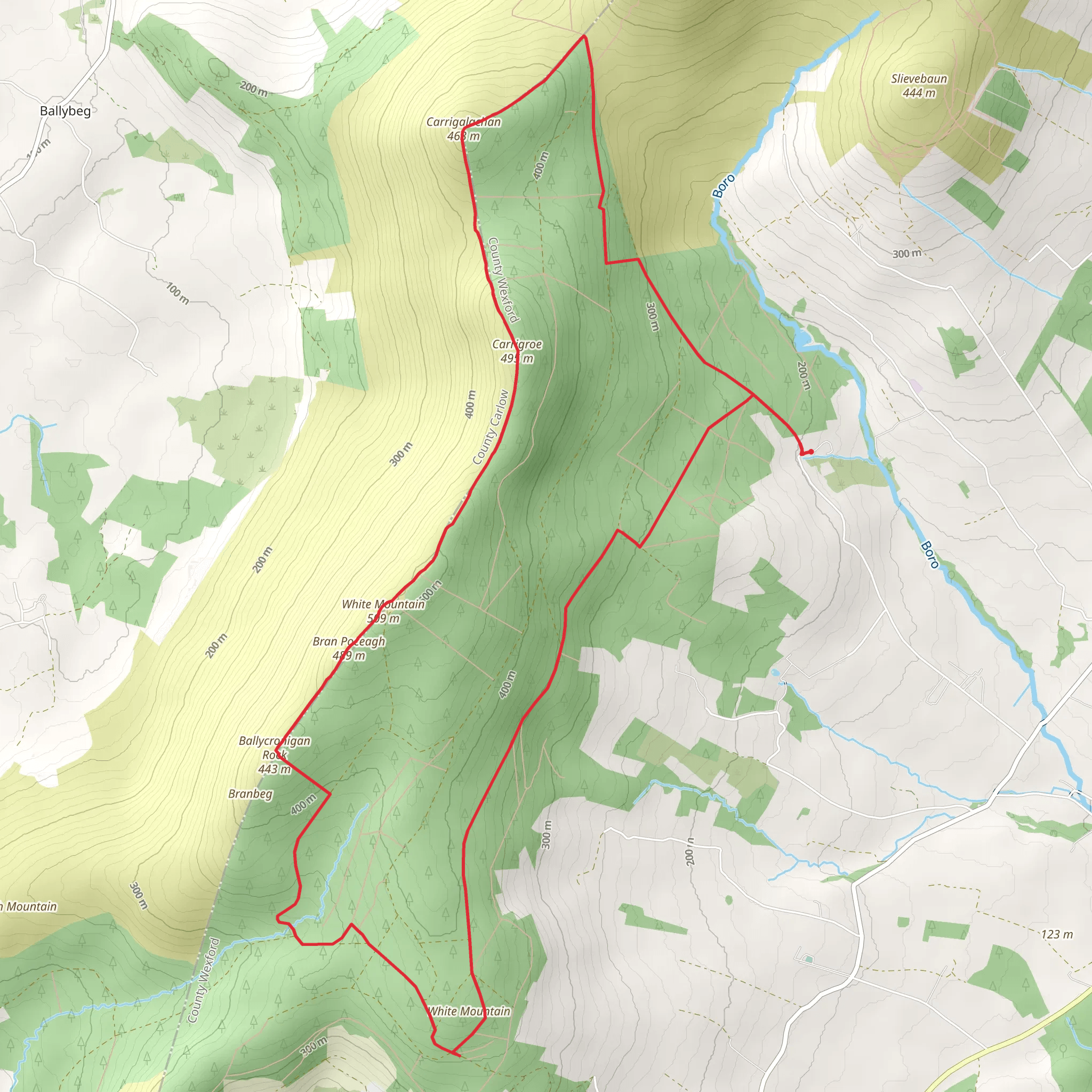 White Mountain Loop mobile static map