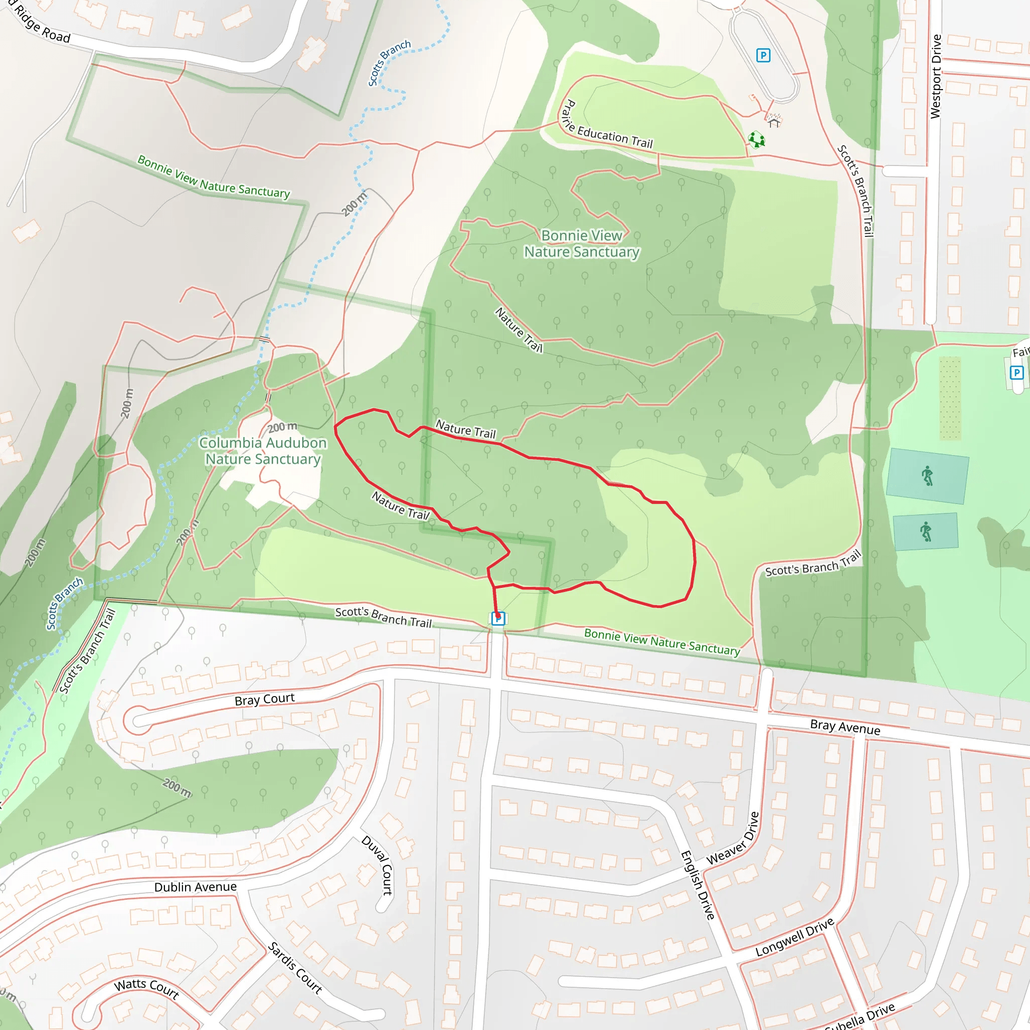 Nature Loop Trail mobile static map