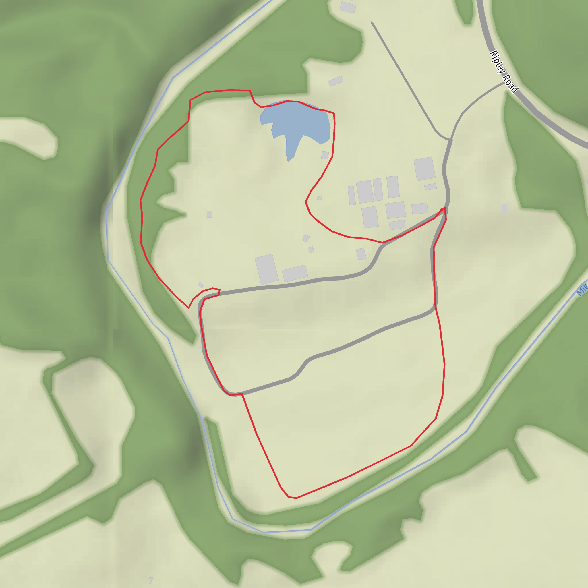 Derby Trail and Smoldering Trail mobile static map
