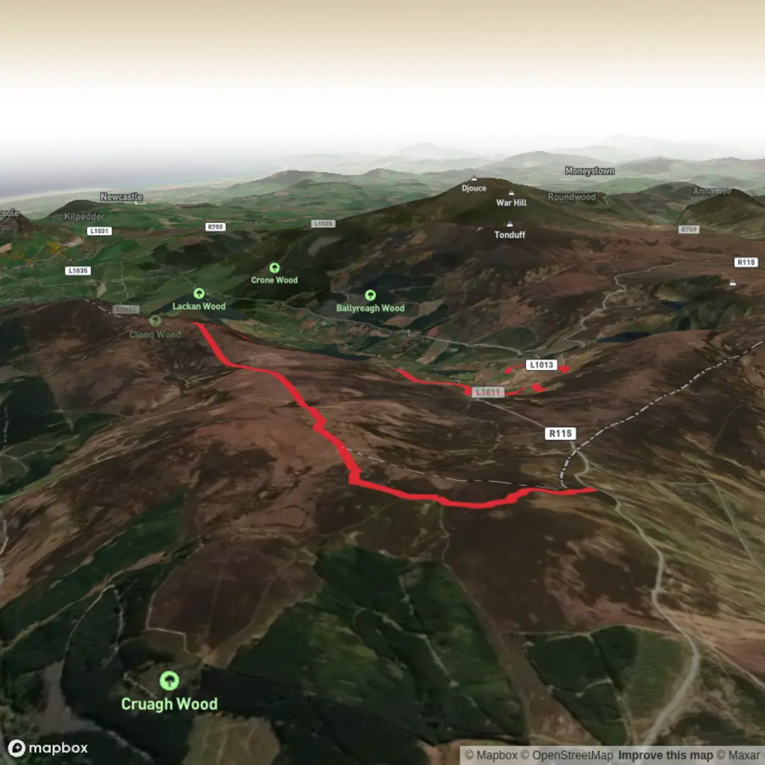 An image depicting the trail Glendoo & Knochnagun and its surrounding area.