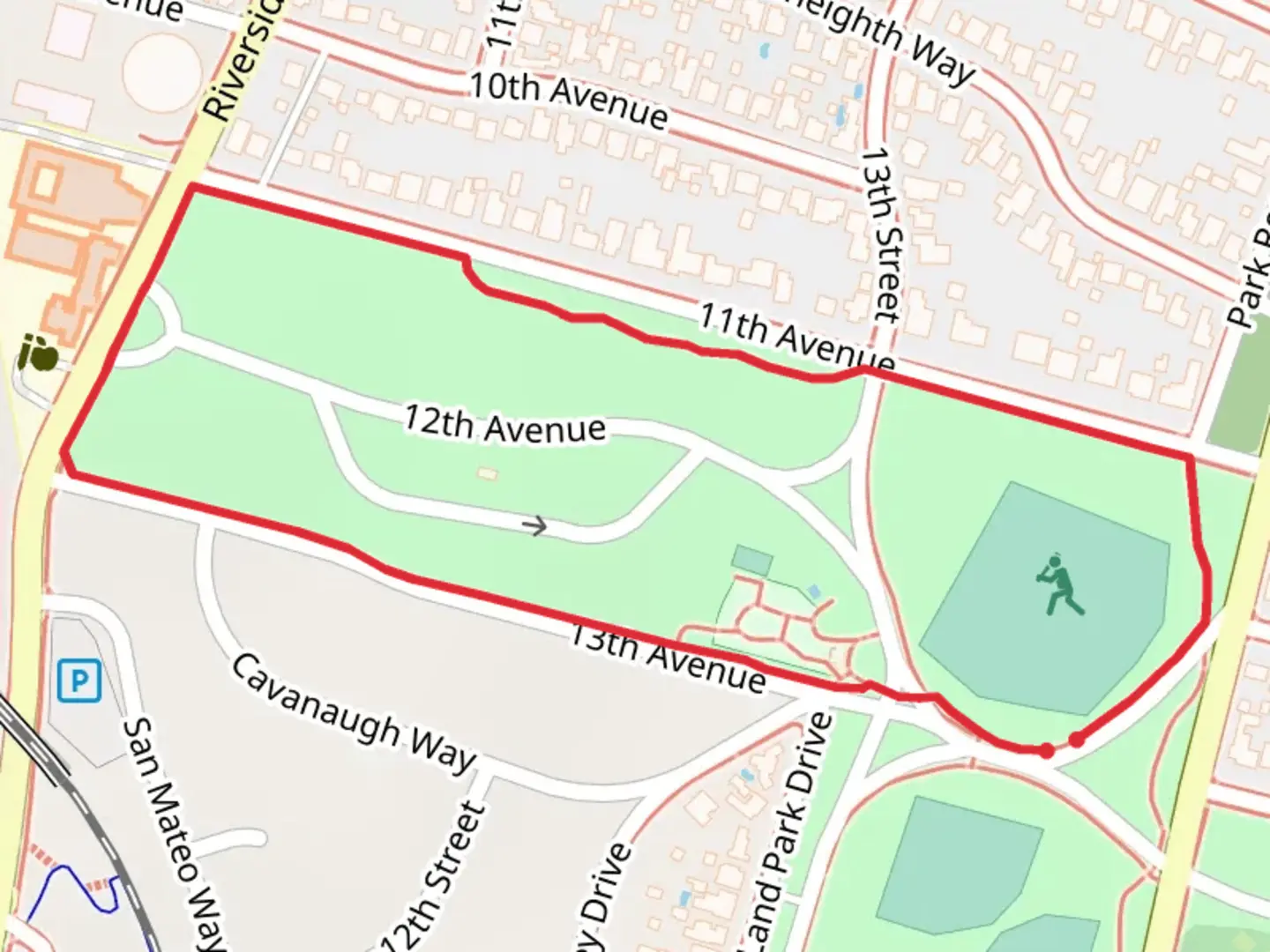An image depicting the trail William Land and Park Loop and its surrounding area.