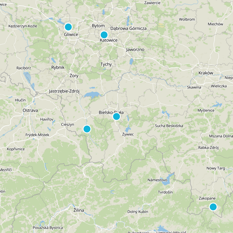 Bielsko-Biała Static Map